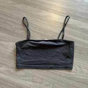 Divided Dark Gray Camisole Top